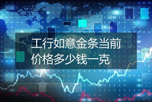 工行如意金条当前价格多少钱一克