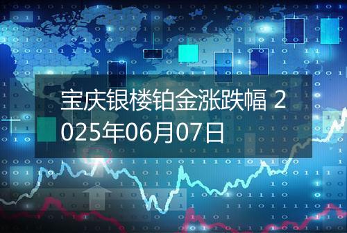 宝庆银楼铂金涨跌幅 2025年06月07日